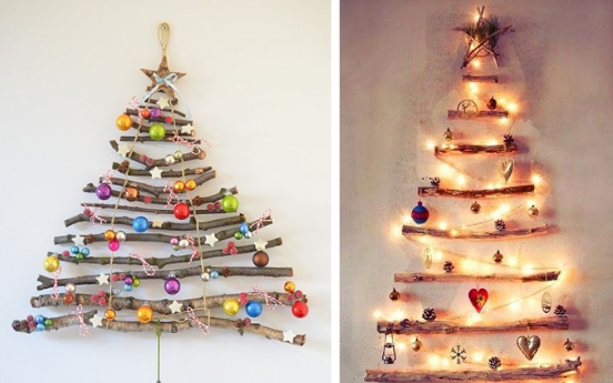 Kreative Alternative zum echten Weihnachtsbaum basteln
